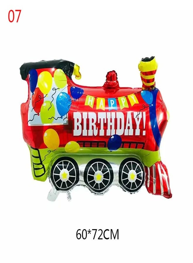 Selibration بالون فويل ملون على شكل قطار من سيليبريشن، مقاس 37 بوصة، مثالي لأعياد ميلاد الأطفال، وحفلات ذات طابع قطار، وحفلات قطار تشو تشو، وتزيين حفلات استقبال المولود، ولوازم الحفلات والمناسبات (عبوة من قطعة واحدة) - Image 2